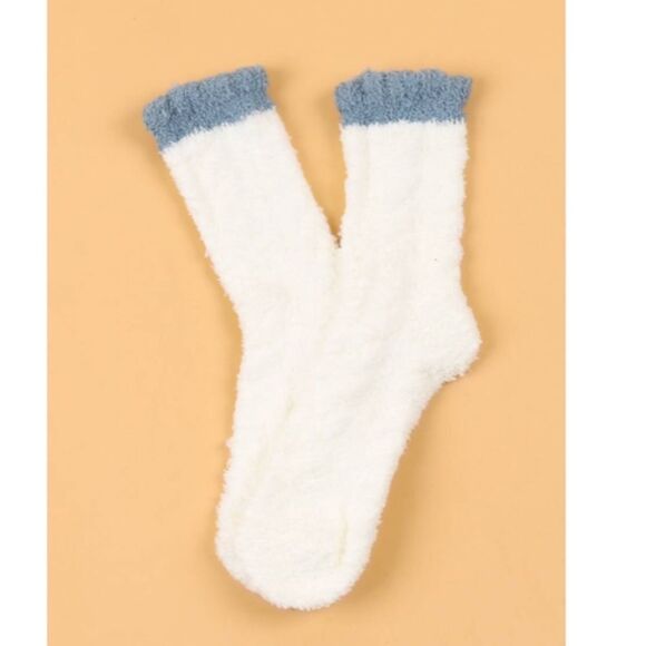 Cozy Fuzzy Crew Socks  - Picture 2 of 3